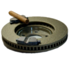 CigarBrake Front Rotor Splatter Brass