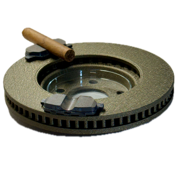 CigarBrake Front Rotor Splatter Brass